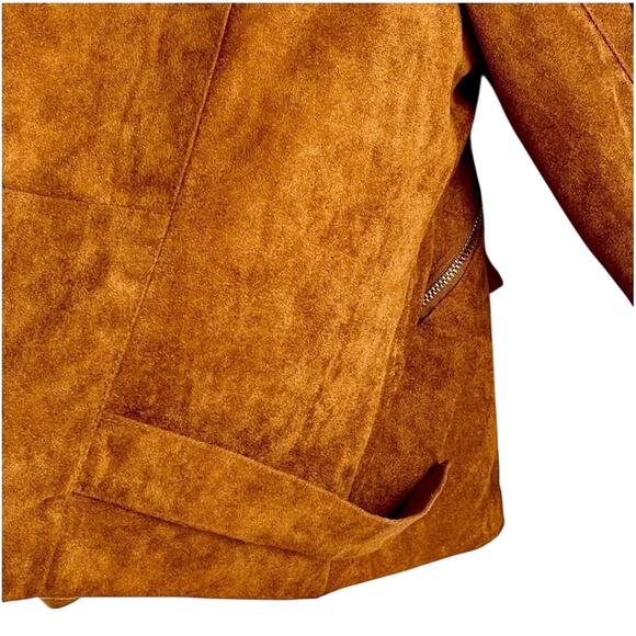 HAODUOYI Faux Seude Jacket, Size XXL, New Without Tag - Picture 13 of 16